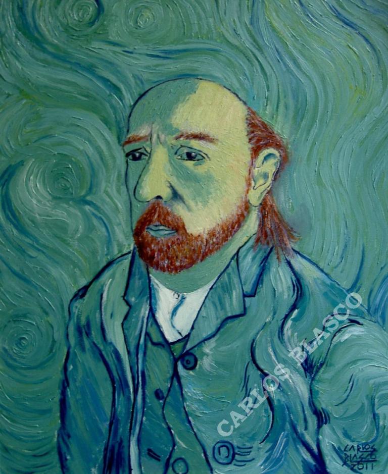 AUTORRETRATO APÓCRIFO-Óleo sobre DM 4mm.-35,5x29 cms.