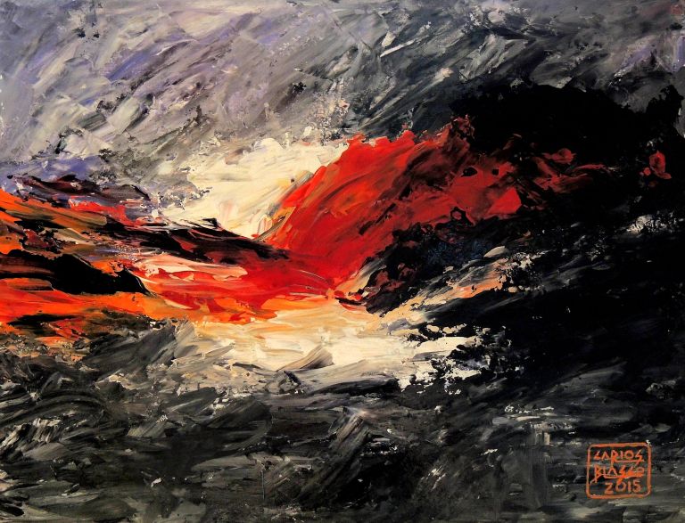 BARTALI-EPMR 58-Acrílico a espátula sobre DM 35x46x0,3 cms.