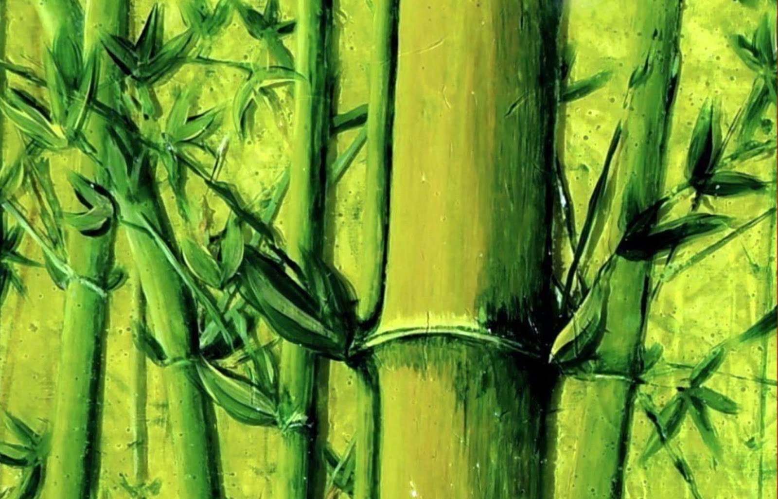 Detalle - BOSQUE DE BAMBÚ - Técnica mixta acrílico en 3D, 29x39,5 cms. sobre DM de 6 mm. - copia