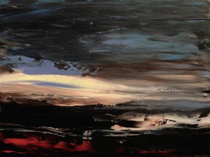 FÍGARO-EPMR 51-Acrílico a espátula sobre lienzo-18x24x3,5 cms.