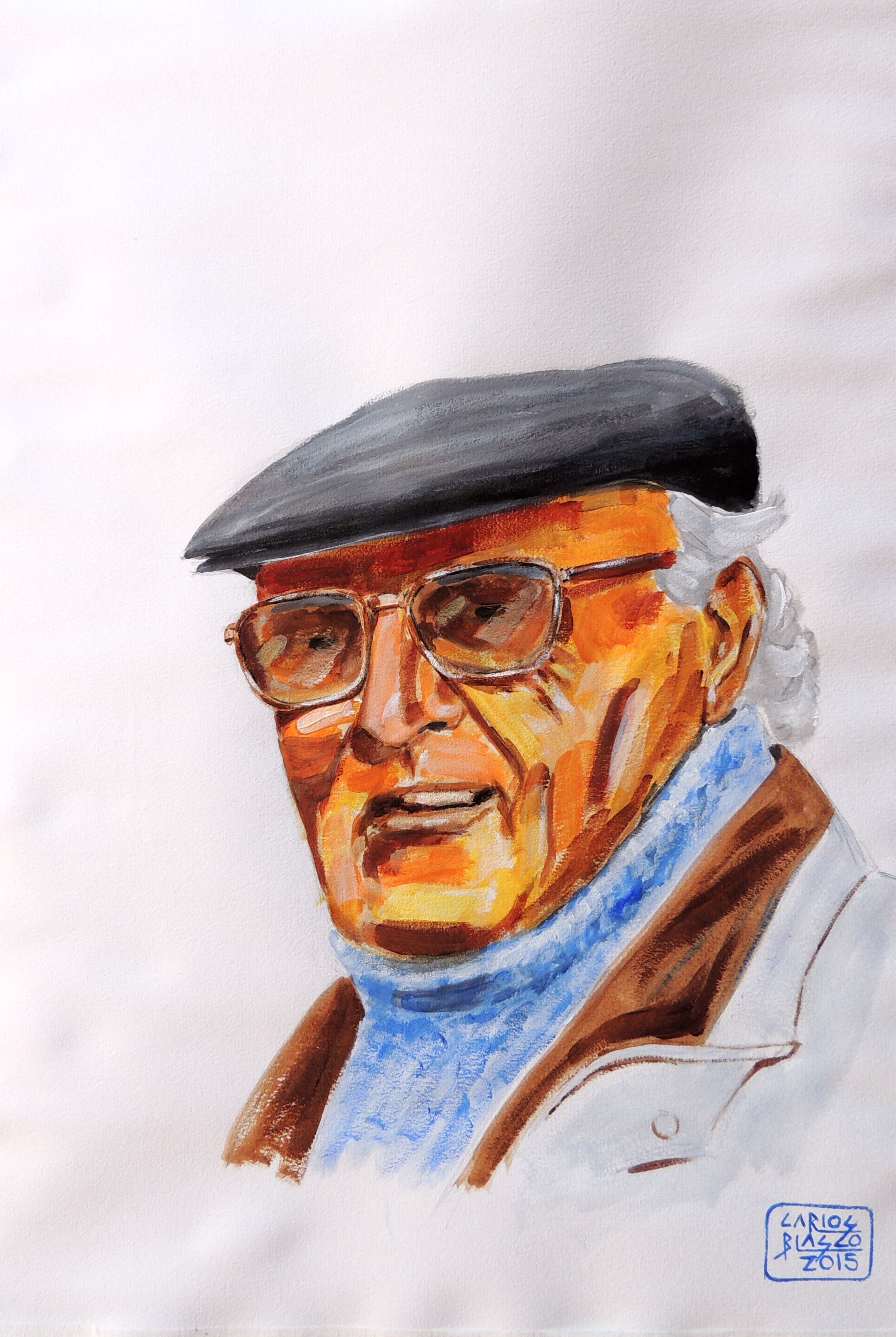 GREGORIO BASELGA - Acrílico sobre papel - 40x30 cms.