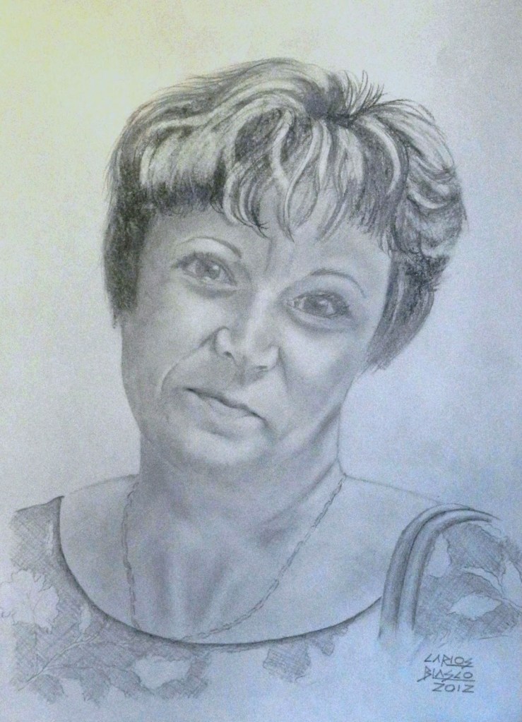 MARILÓ-Grafito sobre papel-42x29 cms.