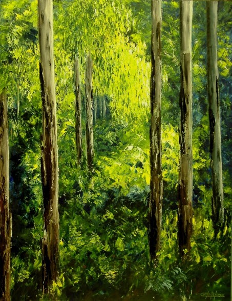 PAISAJE 29 - Óleo a espátula sobre tabla - 65x50 cms.