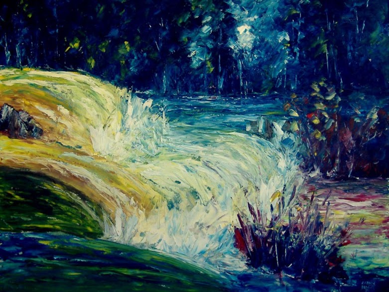 PAISAJE 31-Óleo a espátula sobre tabla-50x65 cms.