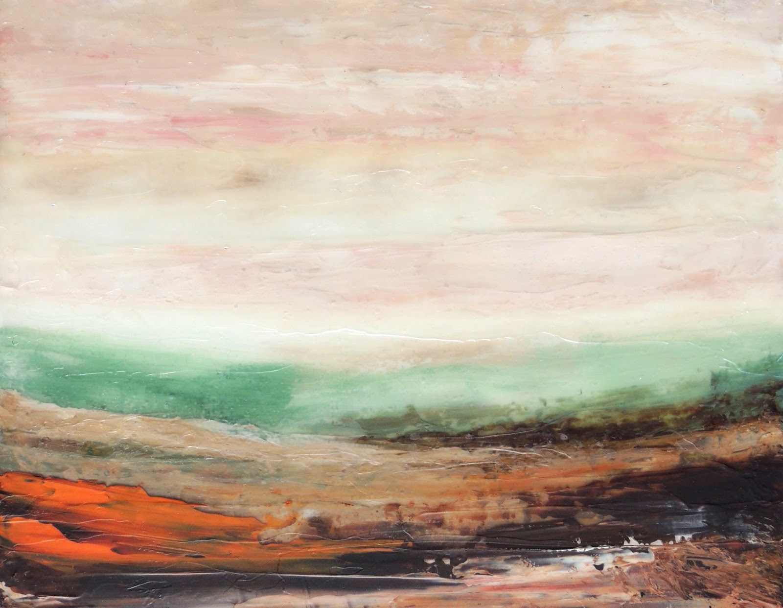 PAISAJE 57 -Acrílico-técnica mixta en 3D-20x25x3,7 cms.