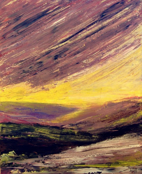 SUSPIRO BEREBER- EPMR 38-Acrílico a espátula sobre lienzo-81x65 cms.