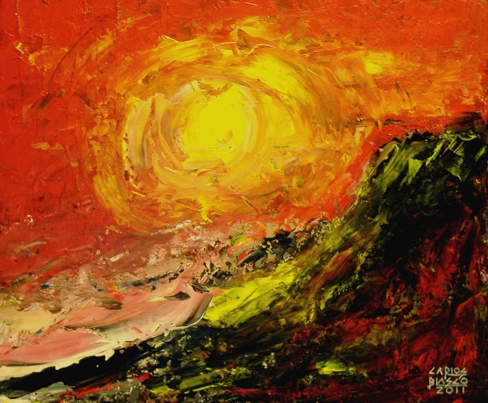 THE EYES OF TRUTH-EPMR 45-Acrílico a espátula sobre tablero 9 mm. regruesado-38x46x3,4 cms.